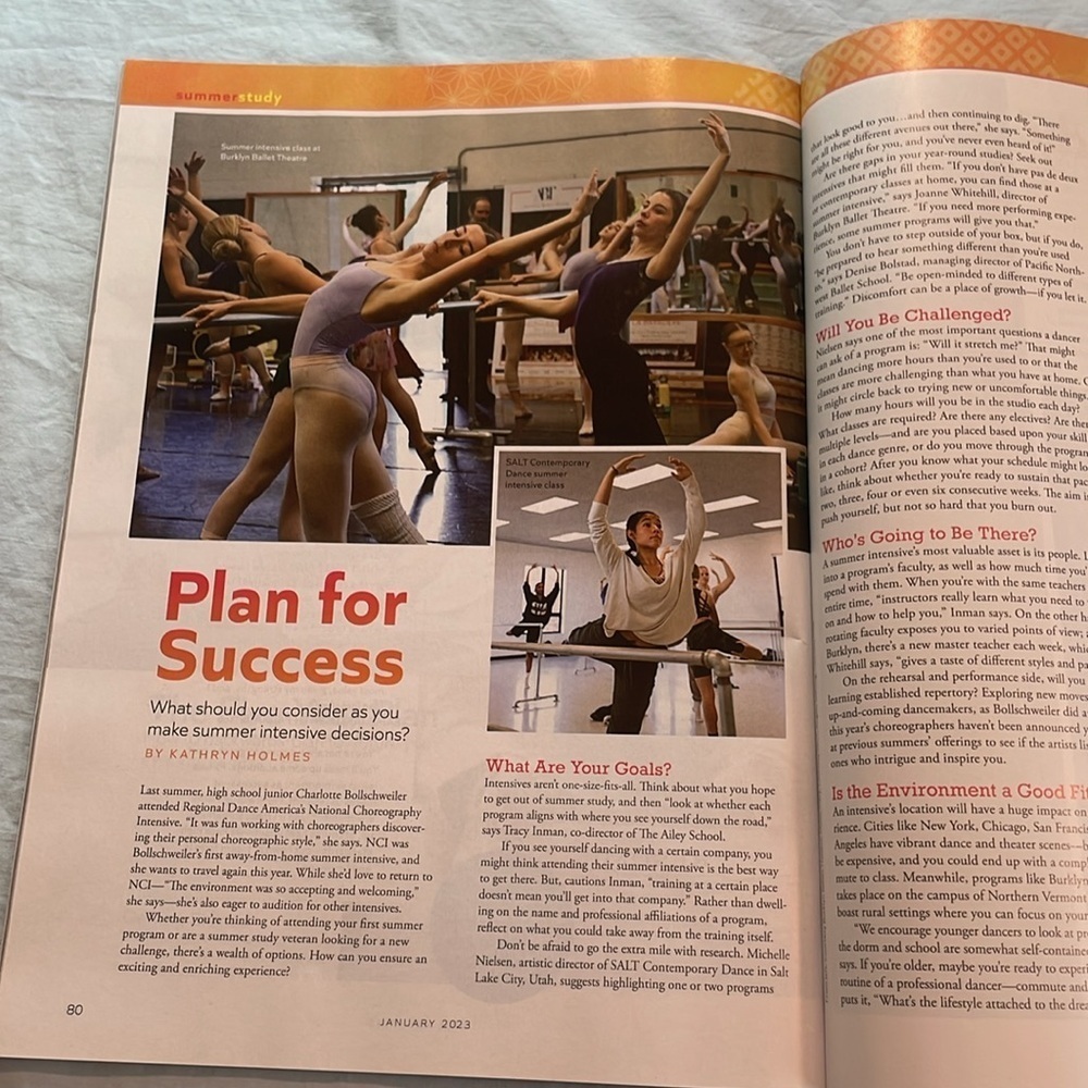 Dance Move and Be Moved Magazine 3 copies Nov 2022, Dec 2022 and Jan 2023 - Picture 10 of 16